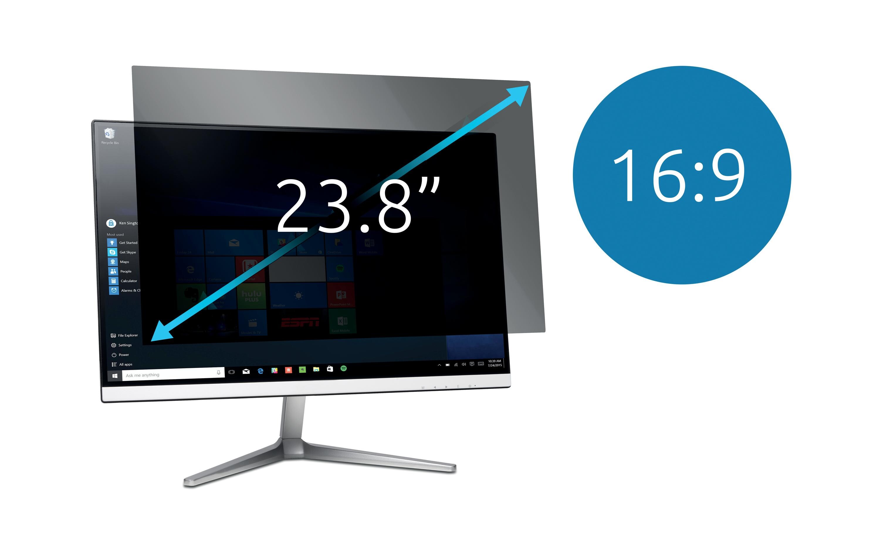 Monitor-Bildschirmfolie 2-Way Privacy Screen 23.8