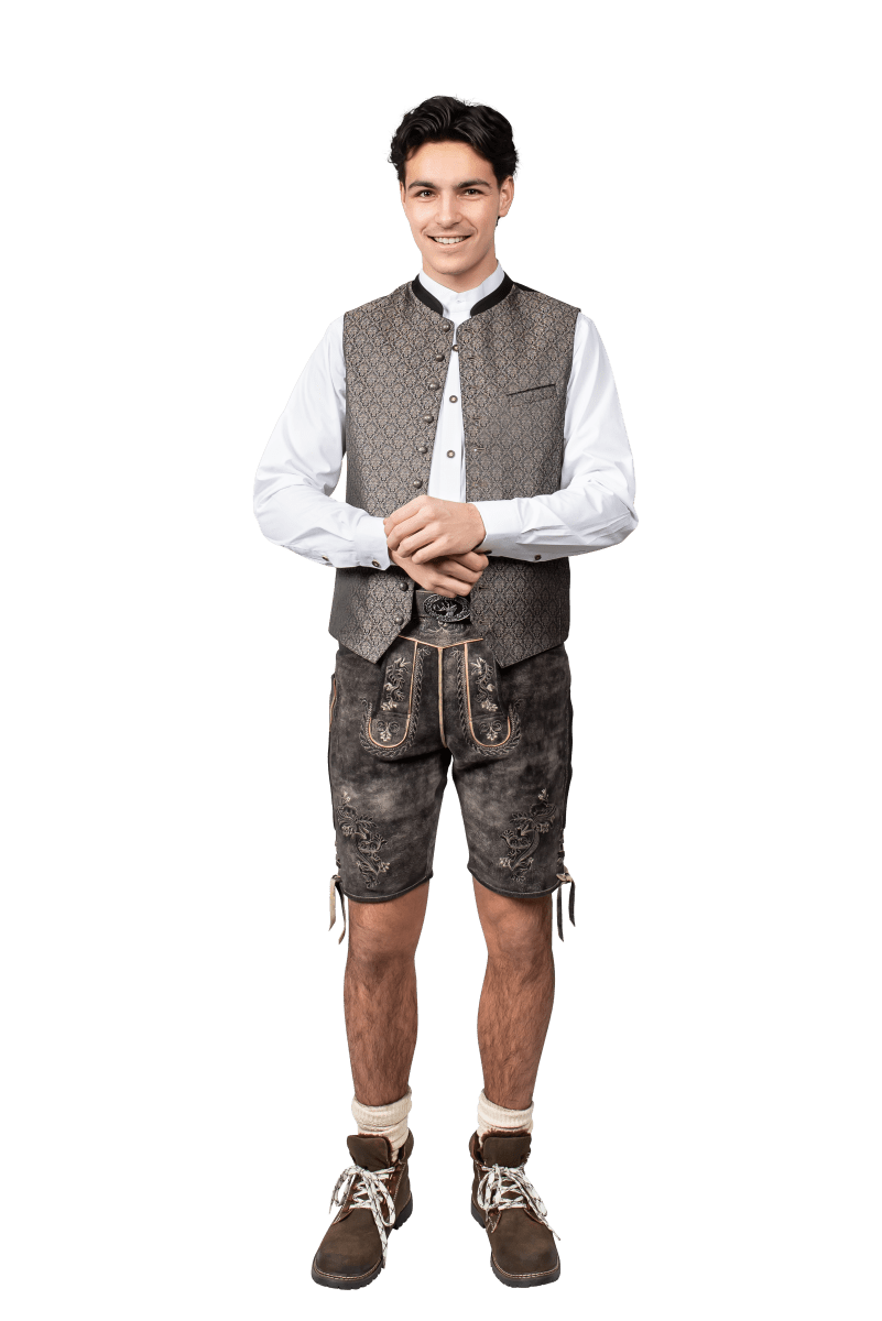 Lederhose Grijs