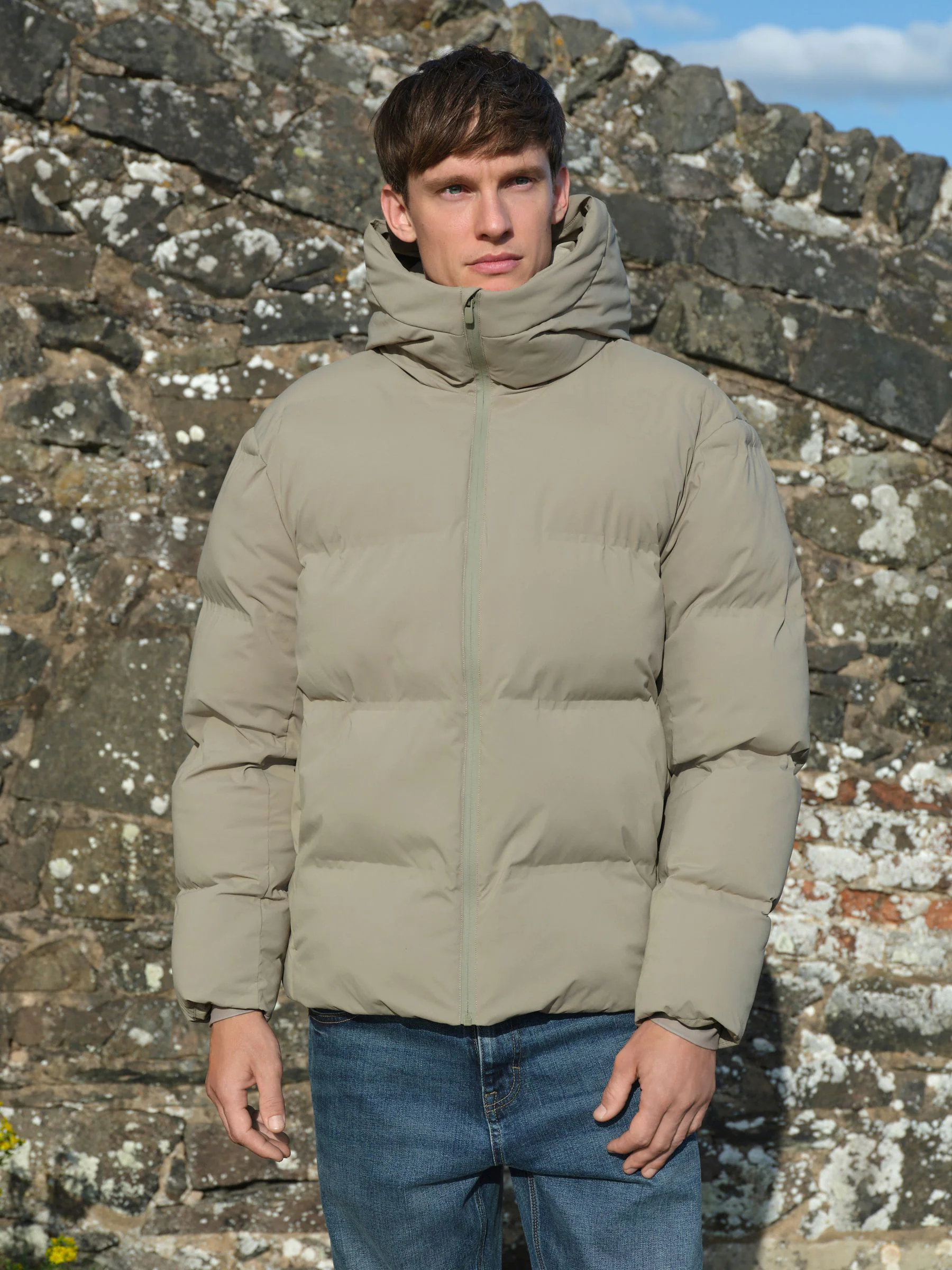 Pastelgeel - Standaard lengte - ThermoGen Shower Resistant Puffer Jacket