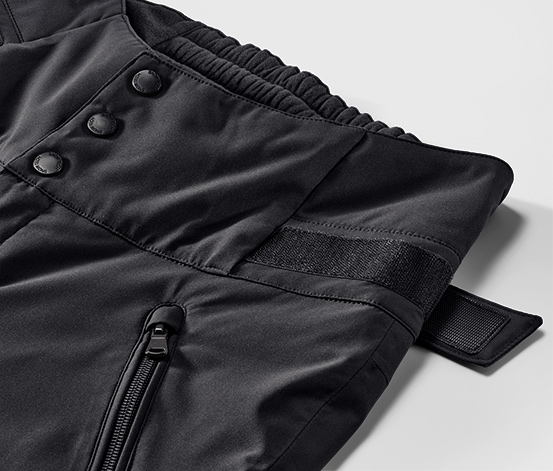 High-Waist-Skihose, schwarz