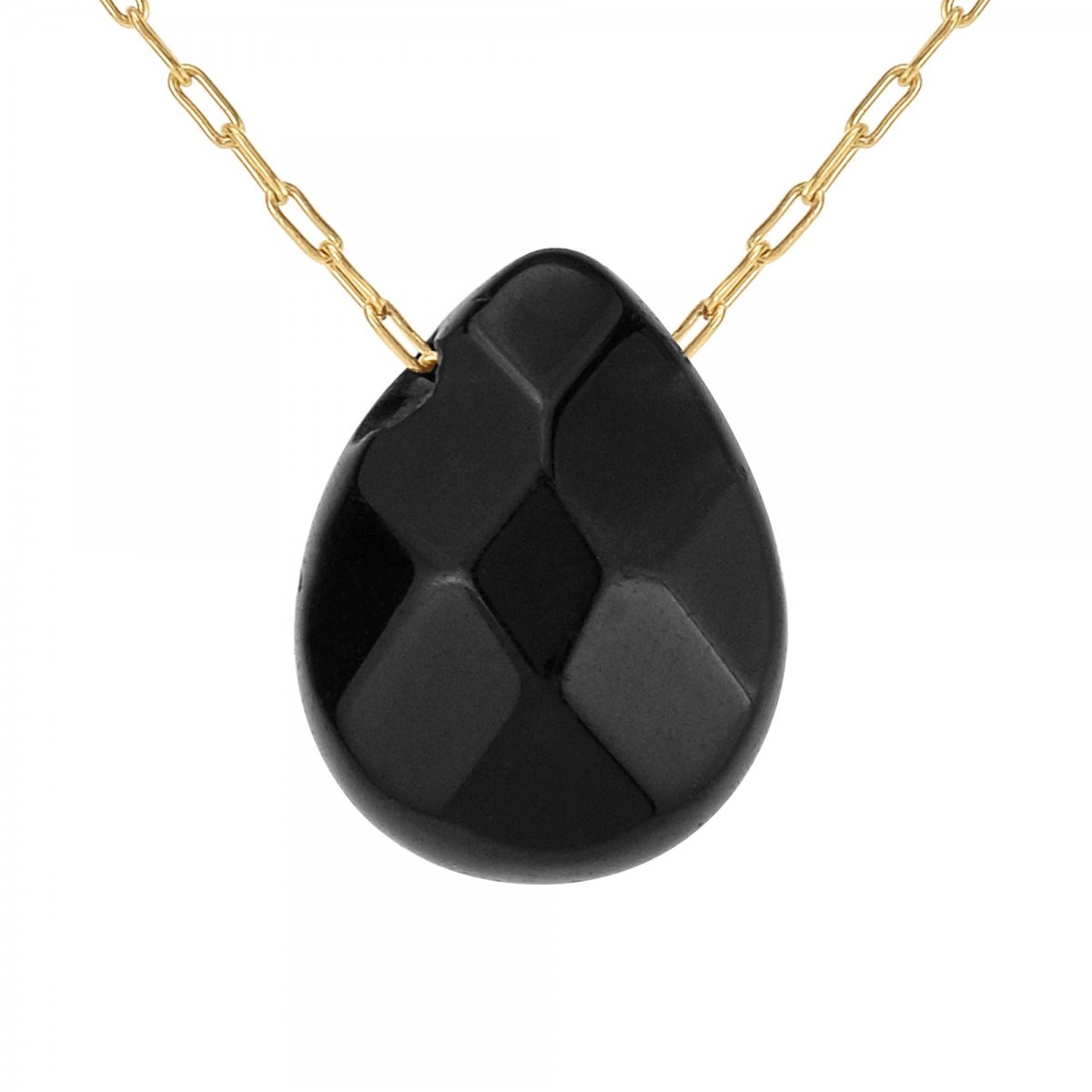 Collier SC Bohème orné d'une obsidienne