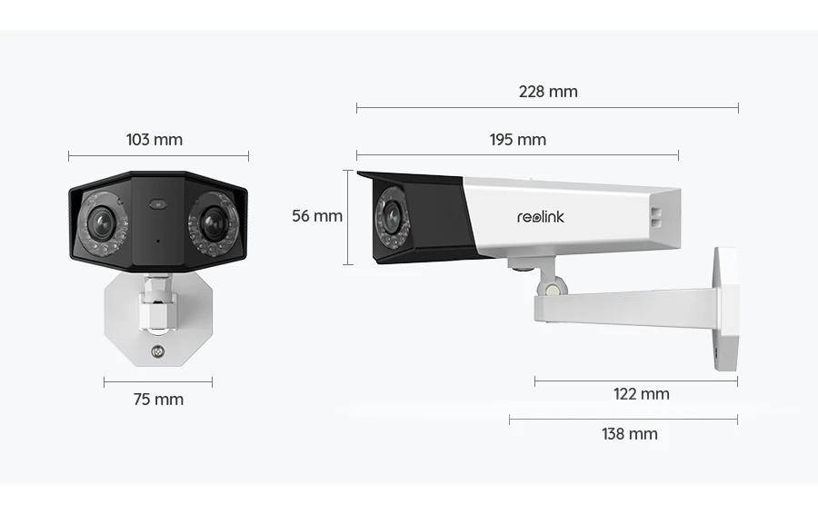 Netzwerkkamera Duo P730 4K<br>Kamera mit grösserem Weitwinkel als je zuvor
