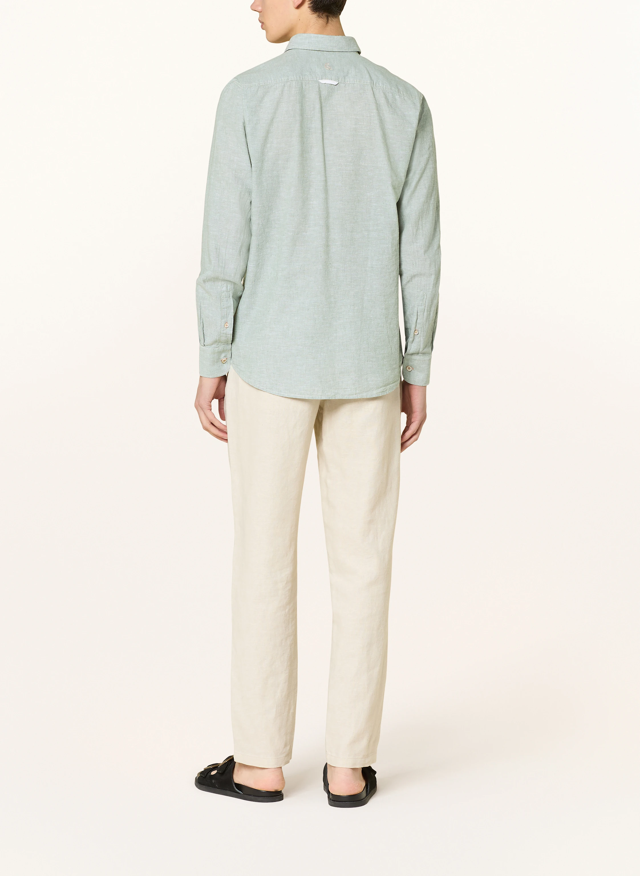 COLOURS & SONS Hemd Slim Fit mit Leinen