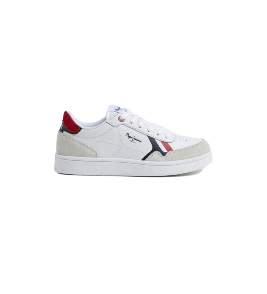 Tênis Pepe Jeans Player Britt de couro branco