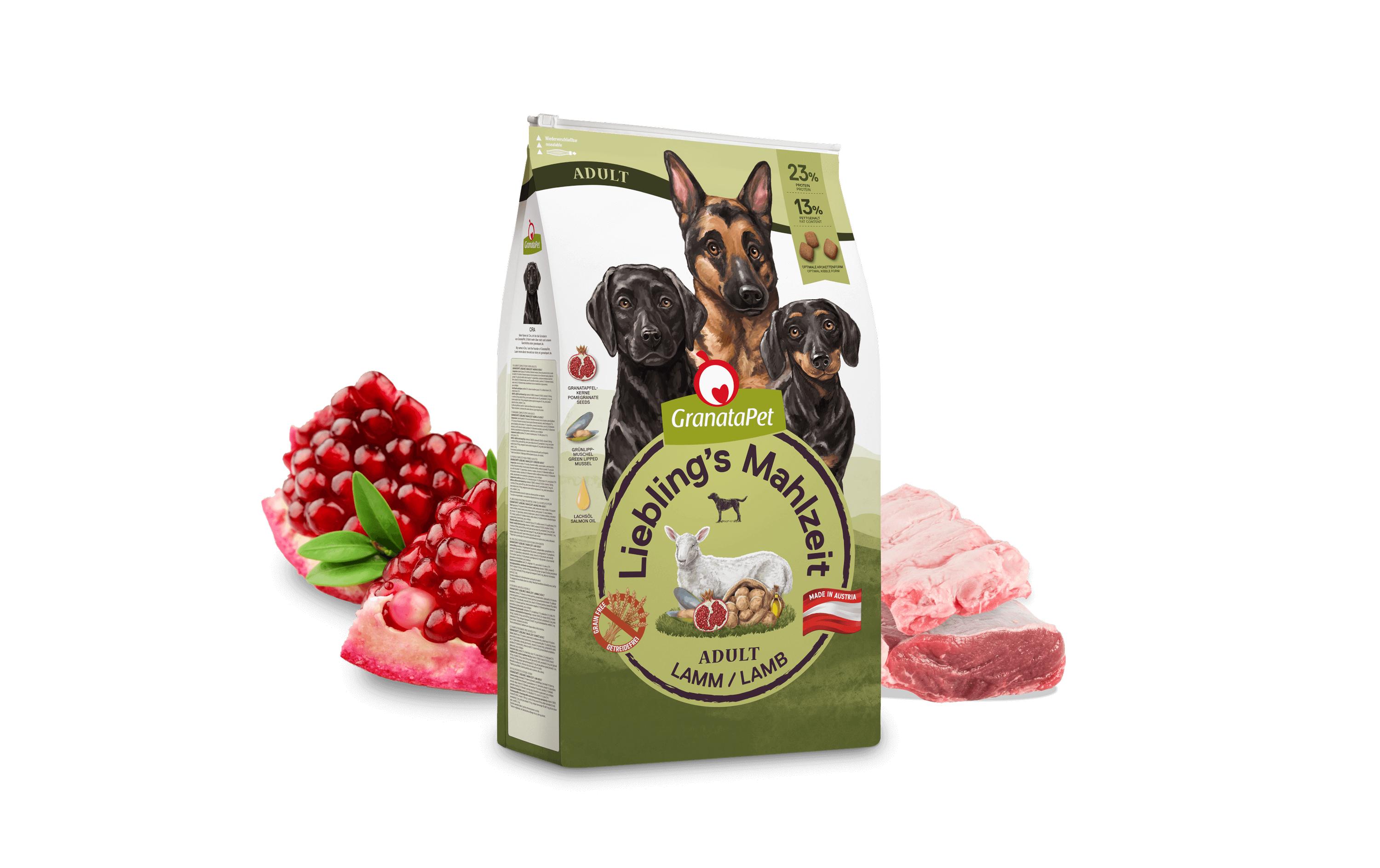 Trockenfutter Liebling's Mahlzeit Lamm Adult 10 kgAlleinfuttermittel für ausgewachsene Hunde