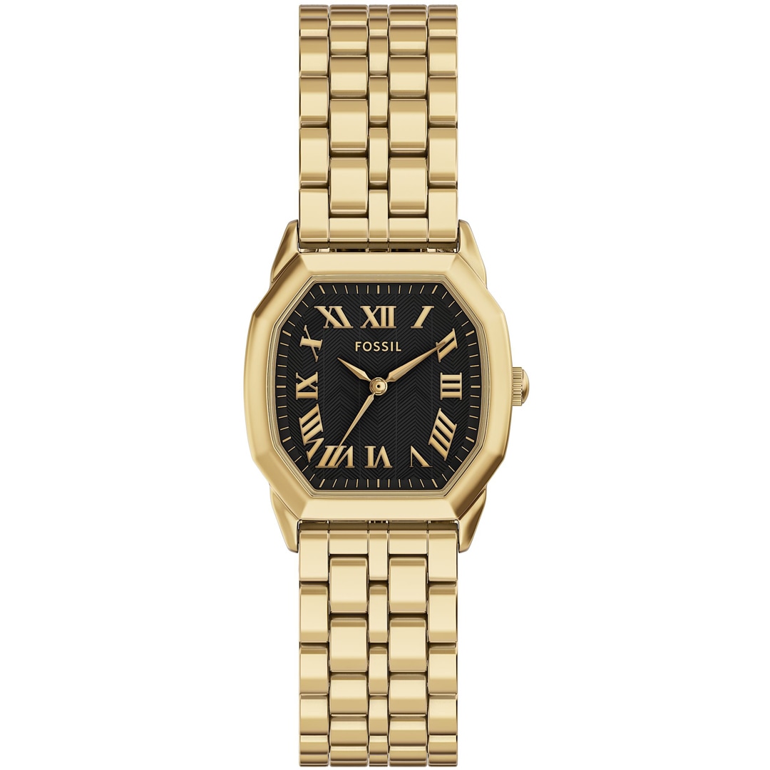 Fossil Harlow Goldig / Schwarz