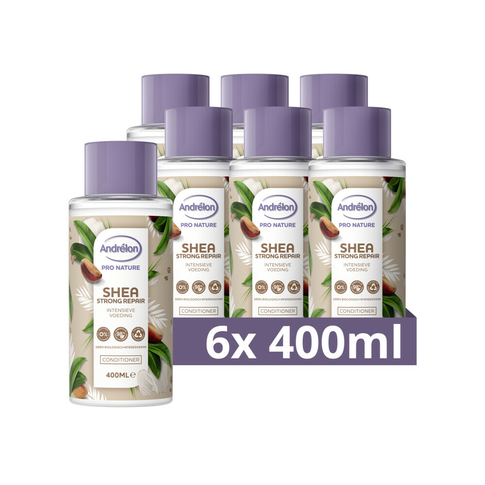 6x Andrelon Conditioner Shea Strong Repair400 ml