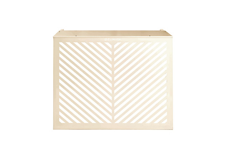Cache-climatiseur Végétal crème 102 x 107 cm