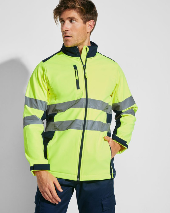 Roly HV9303 - ANTARES Soft shell bi-couleur haute visibilité