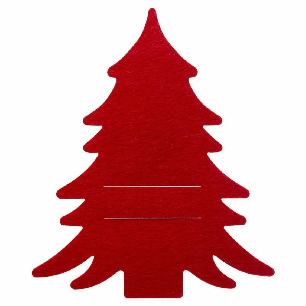 Porte-Couverts Sapin 25 cm Rouge