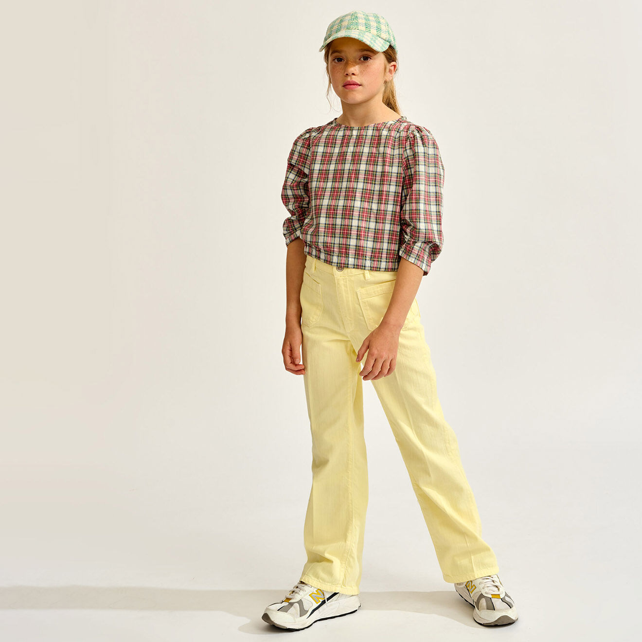 Bellerose Blouse en Coton & Lin Aria à carreaux multicolore