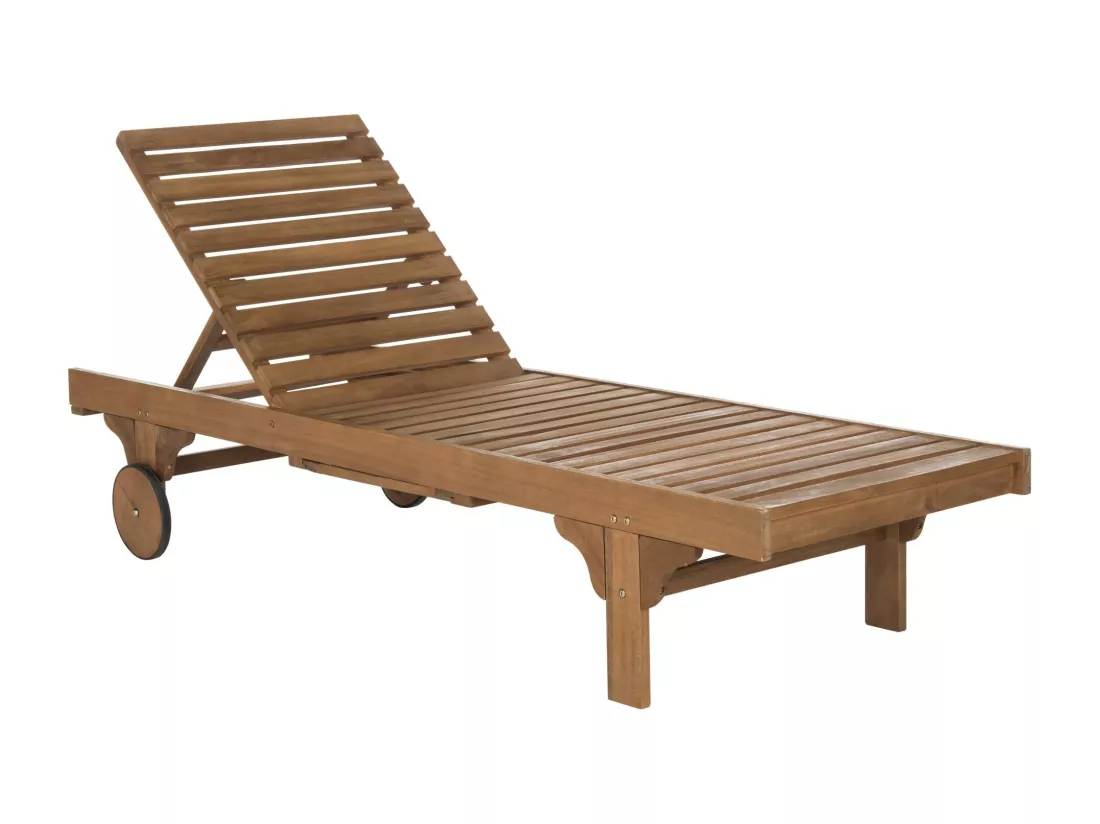 Chaise longue d'extérieur Naturel 70 x 200 x 35 cm - Newport