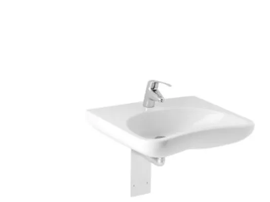 Laufen Mio hospitalsvask 64 cm - 64 x 55 cm porcelænsvask til bolte