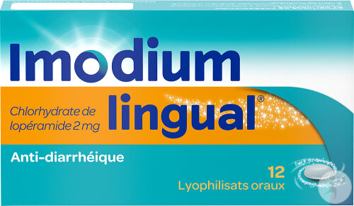 Imodiumlingual Anti-Diarrhéique 2mg Chlorhydrate De Lopéramide 12 Lyophilisats Oraux