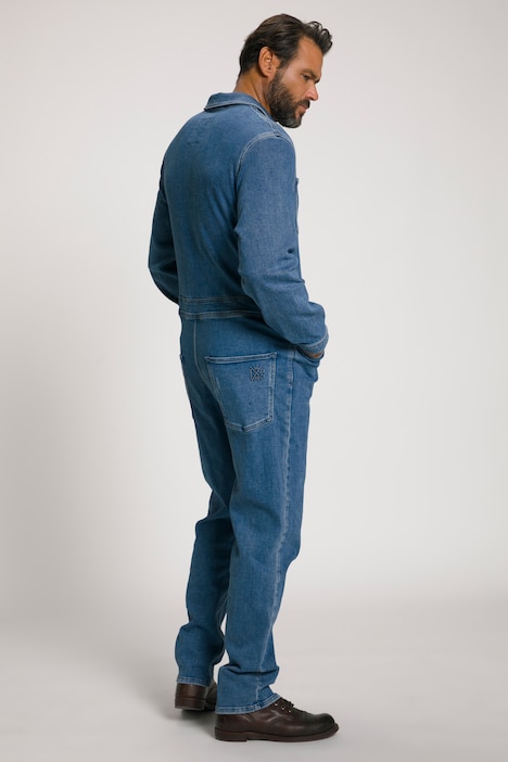 Overall, Denim, Workwear, Brusttaschen, Langarm