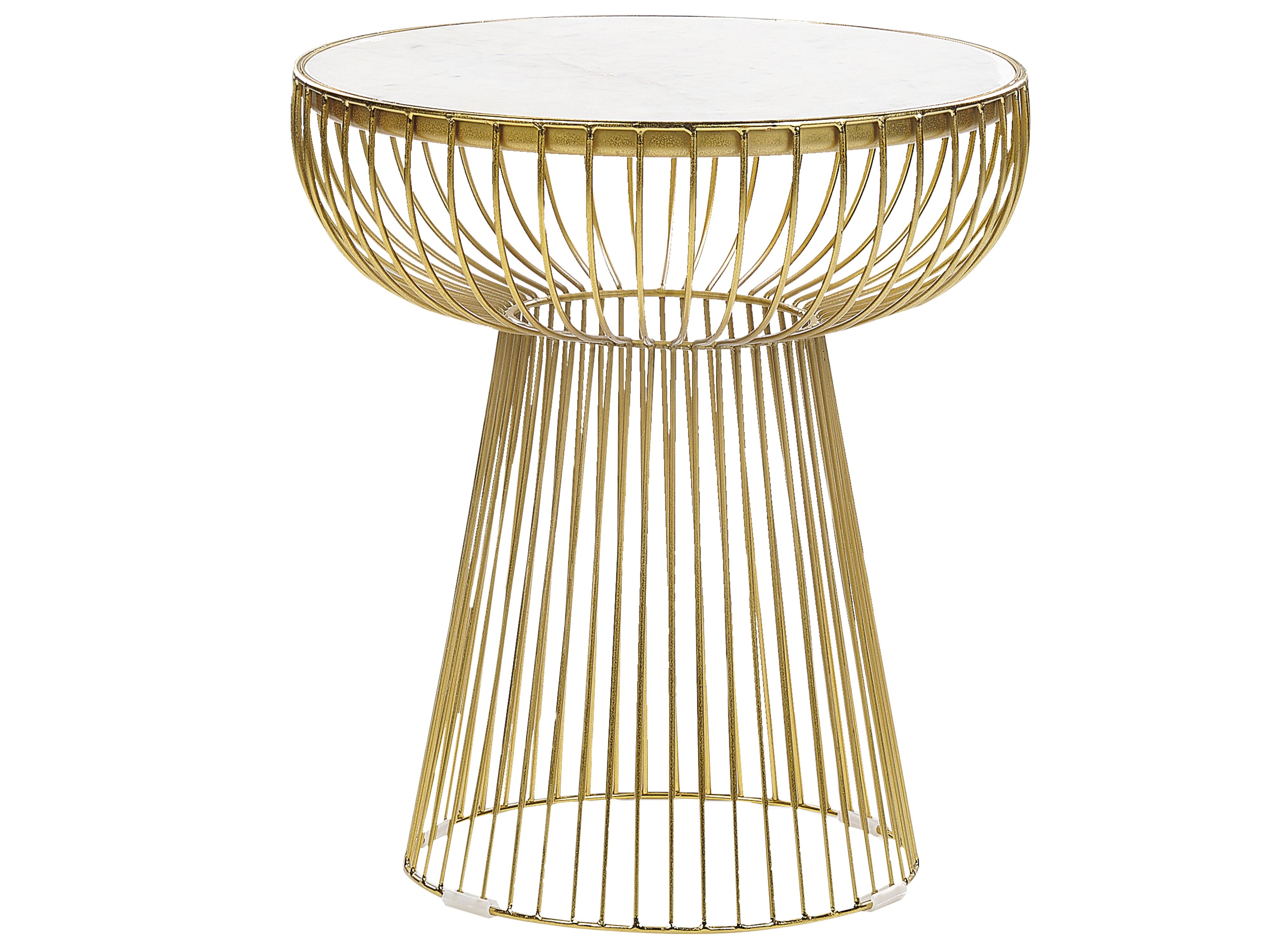 Bijzettafel CHEYNES Marmer Goud