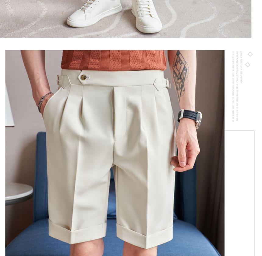 Blueforce - Mid Rise Plain Shorts