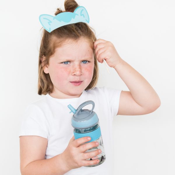 Nuby 2-in-1 drinkbeker Blauw / Grijs
