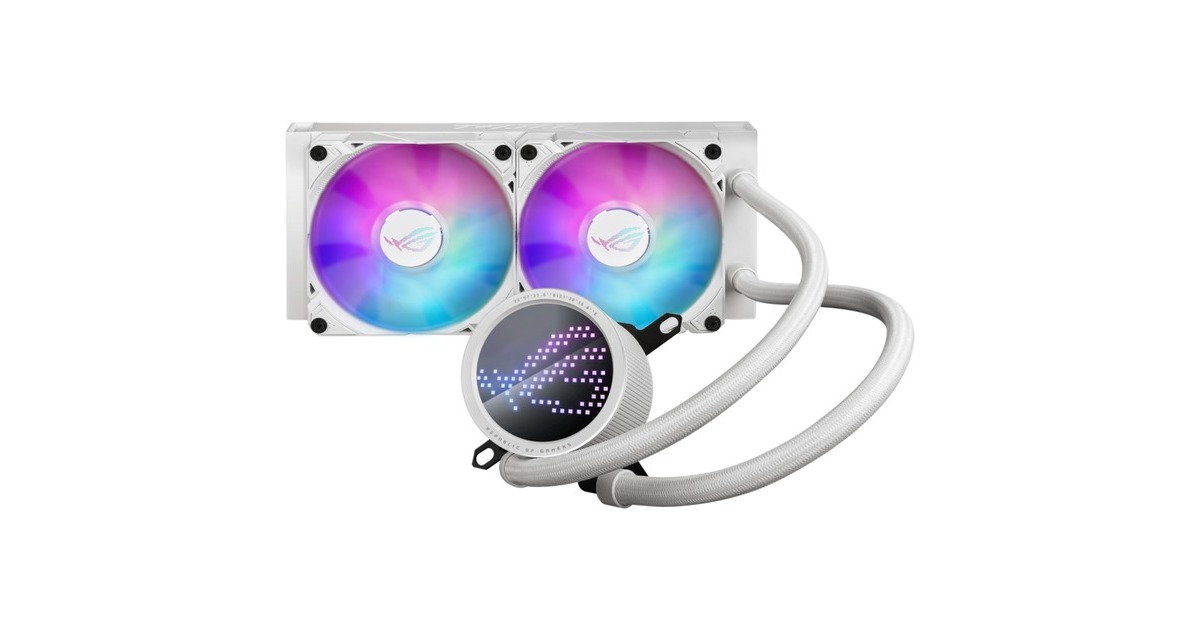 ASUSRYUO III 240 ARGB White Edition waterkoeling  (Wit, 4-pins PWM fan-connector)