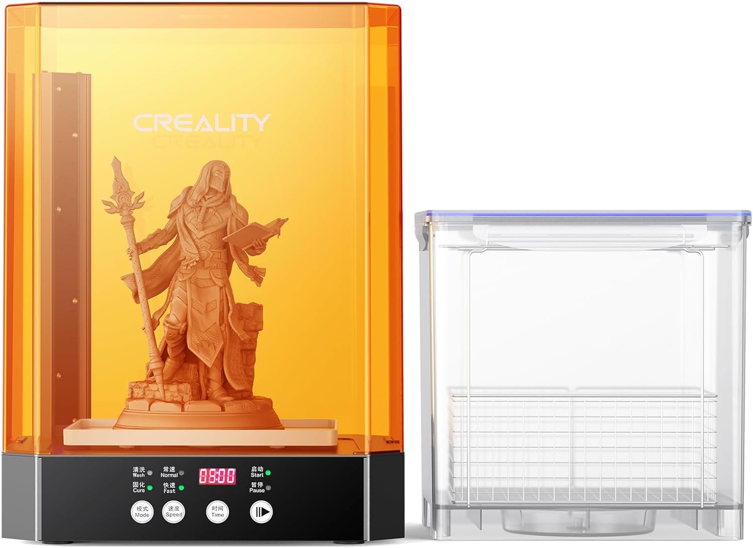 Creality UW-03, imprimante 3D résine LCD/DLP/SLA machine de nettoyage et de durcissement 2-en-1 210 x 160 x 200 mm