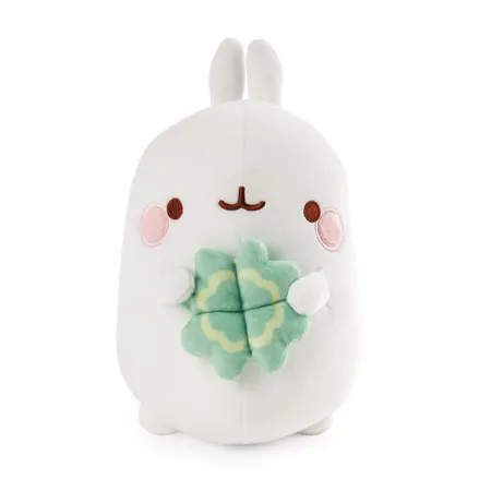 NICI Kuscheltier MOLANG mit Kleeblatt in Geschenkverpackung, 16 cm