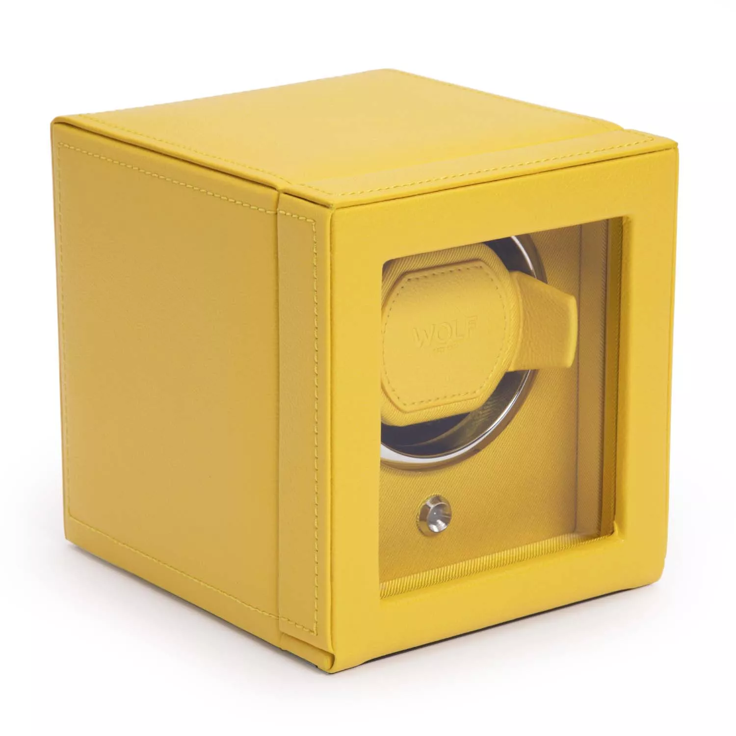 Wolf Cub Watch Winder 1 ur Gul Imiteret Læder 461192