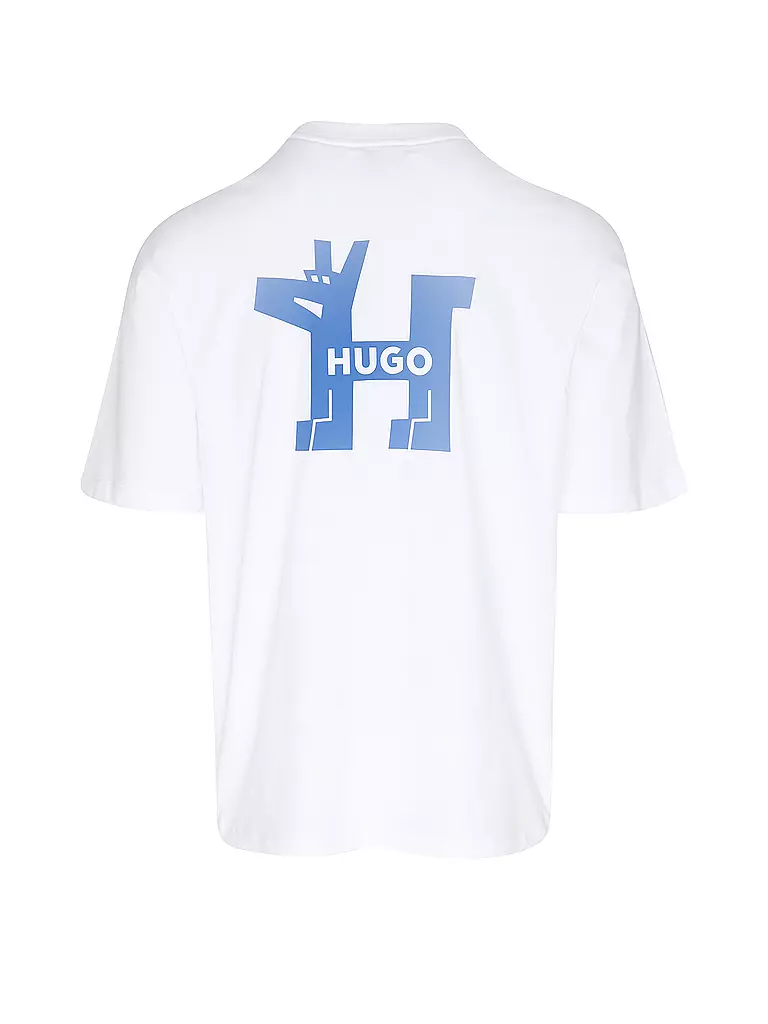 HUGO T-Shirt NOLADOGG weiss