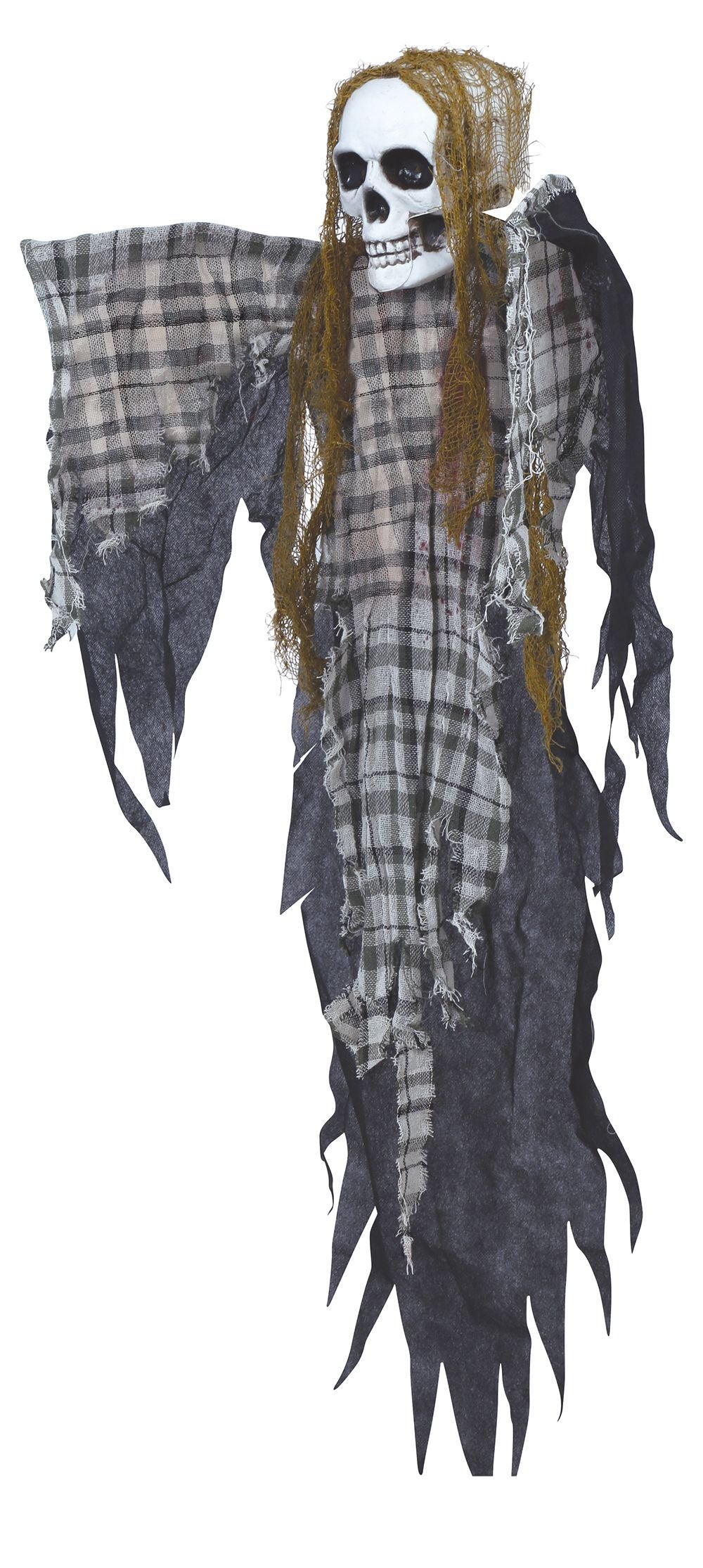 Halloween Pop Skelet Geruit 1,2m