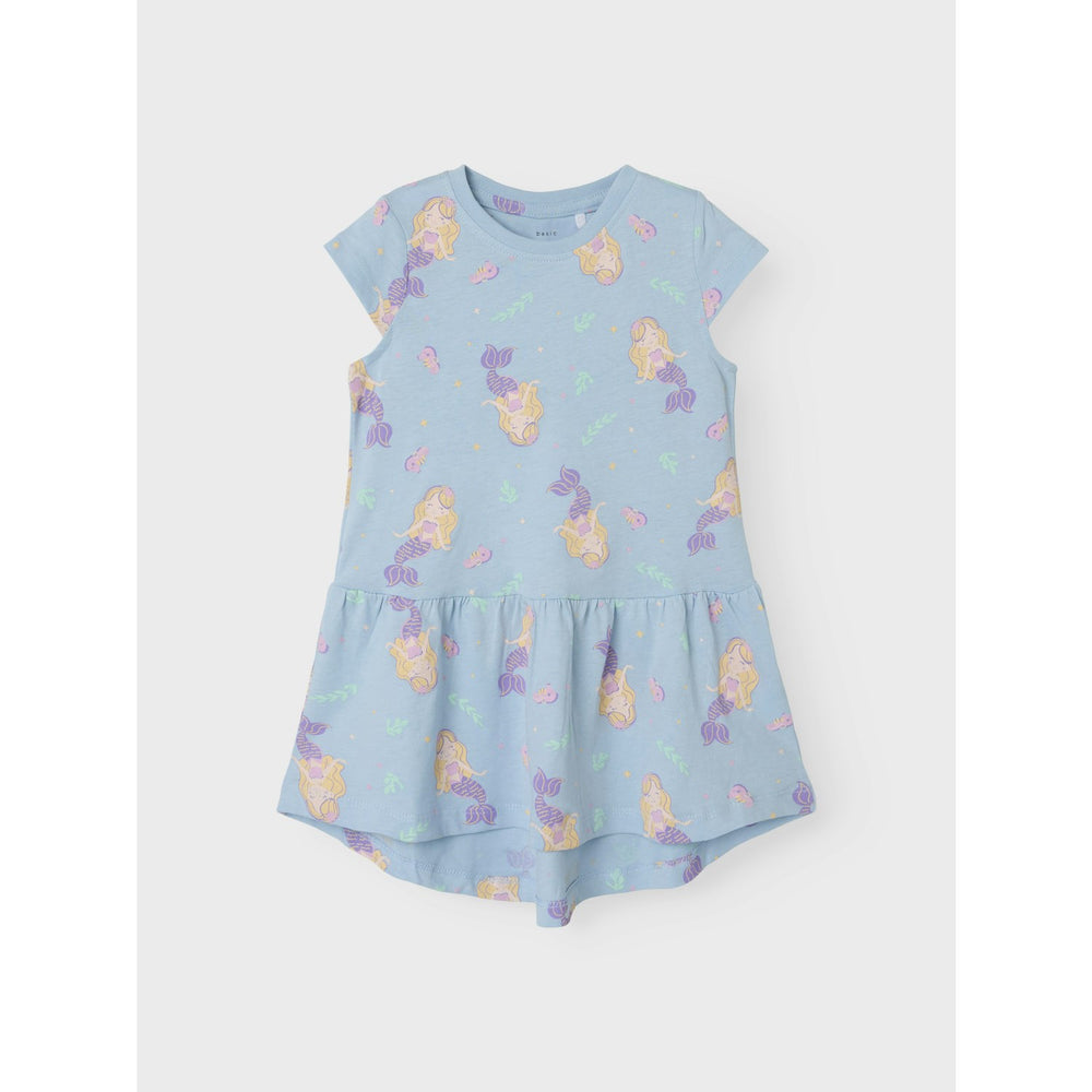 Køb Name It Chambray Blue Mermaids Vigga Capsl Kjole Noos
