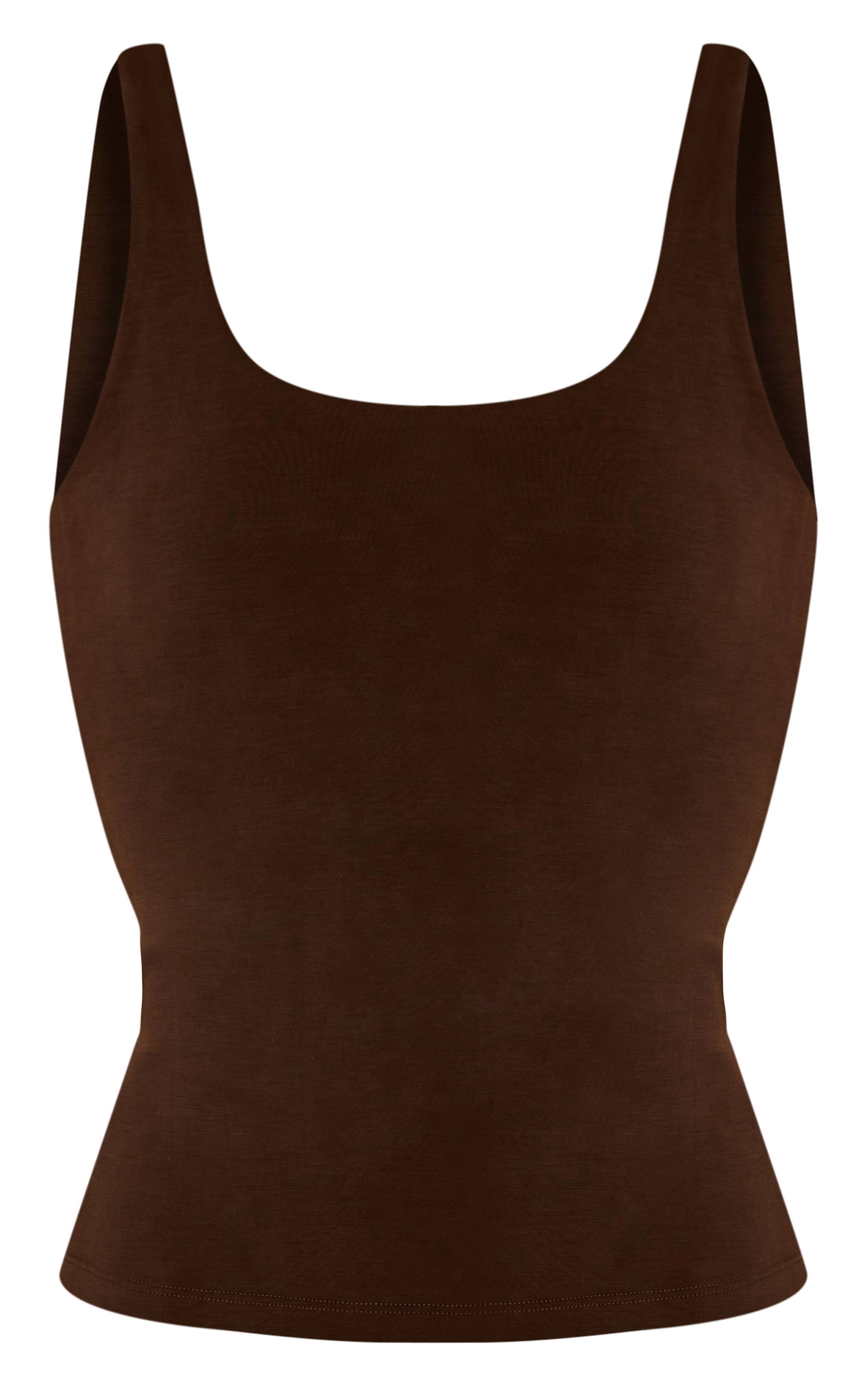 Chocolat Gilet Matelassé Ultra-doux