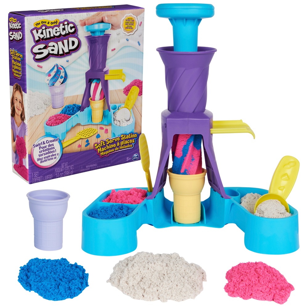 Set für Softeis-Station mit kinetischem Sand