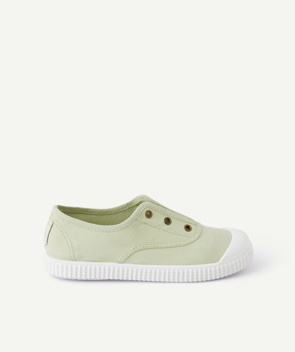 VICTORIACHAUSSURES EN TOILE DE FIBRES RECYCLÉES VERTES CLAIRES