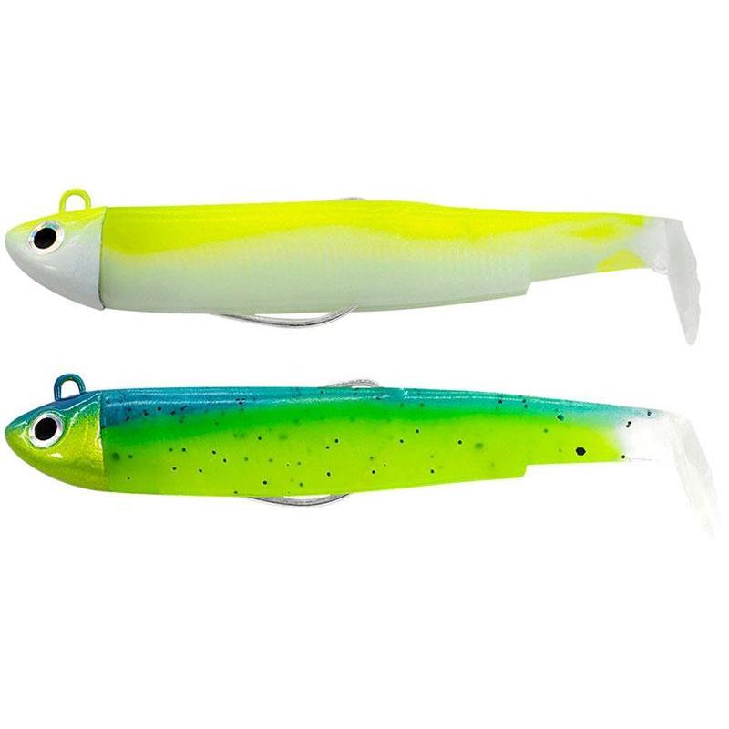 Kit Leurre Souple Arme Fiiish Double Combo Black Minnow 90 + Tete Plombee Search
