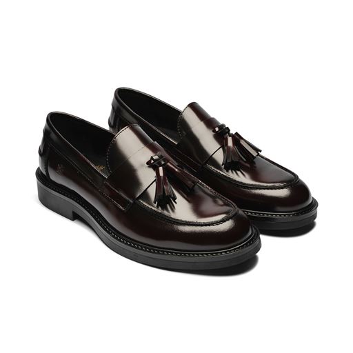 Playboy Footwear Filippo Loafers, Bordo Polido, 44