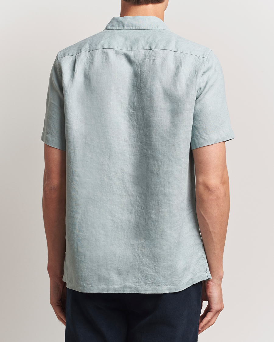 Samsøe Samsøe Avan Linen Short Sleeve Shirt Abyss Green