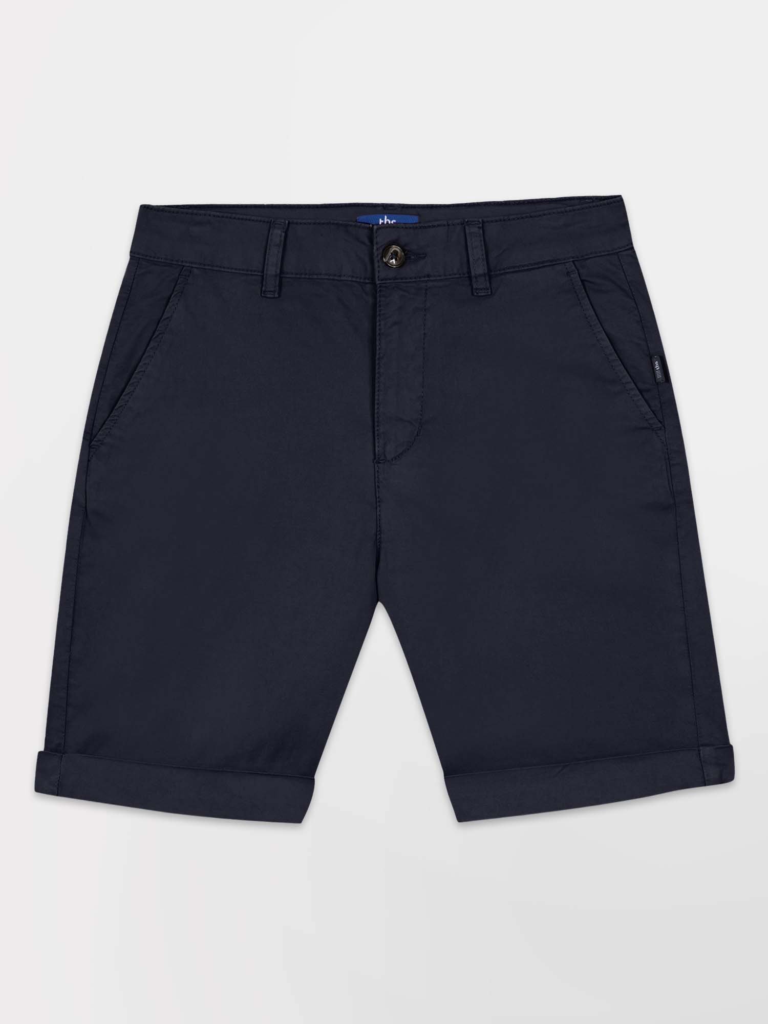 Bermuda Femme Coton Stretch Marine