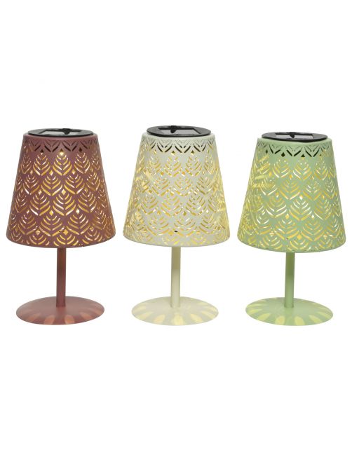 Lumineo Solar Tafellamp - Tuinverlichting - 12x20.5 cm Assorti 1 led