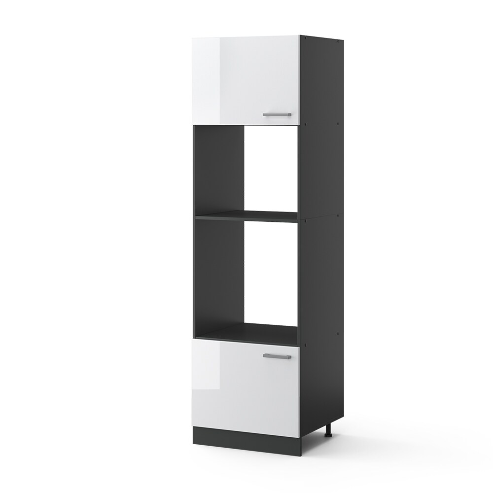VICCO Küchenschrank Mikrowellenumbauschrank 60 cm R-Line Anthrazit