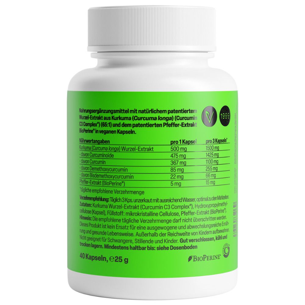 ZeinPharma® Curcumin Kapseln Triplex3