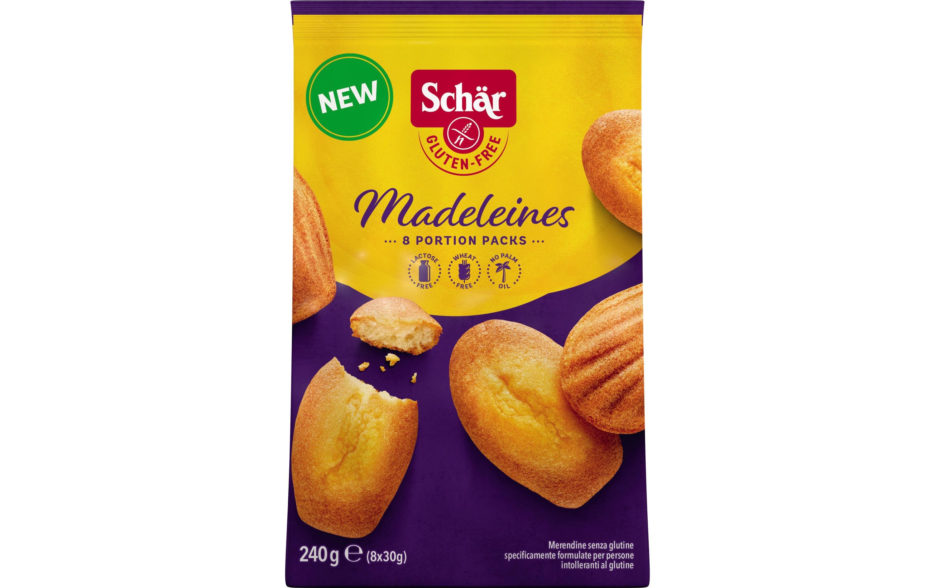 Madeleines glutenfrei 240 gMuschelförmiges Feingebäck