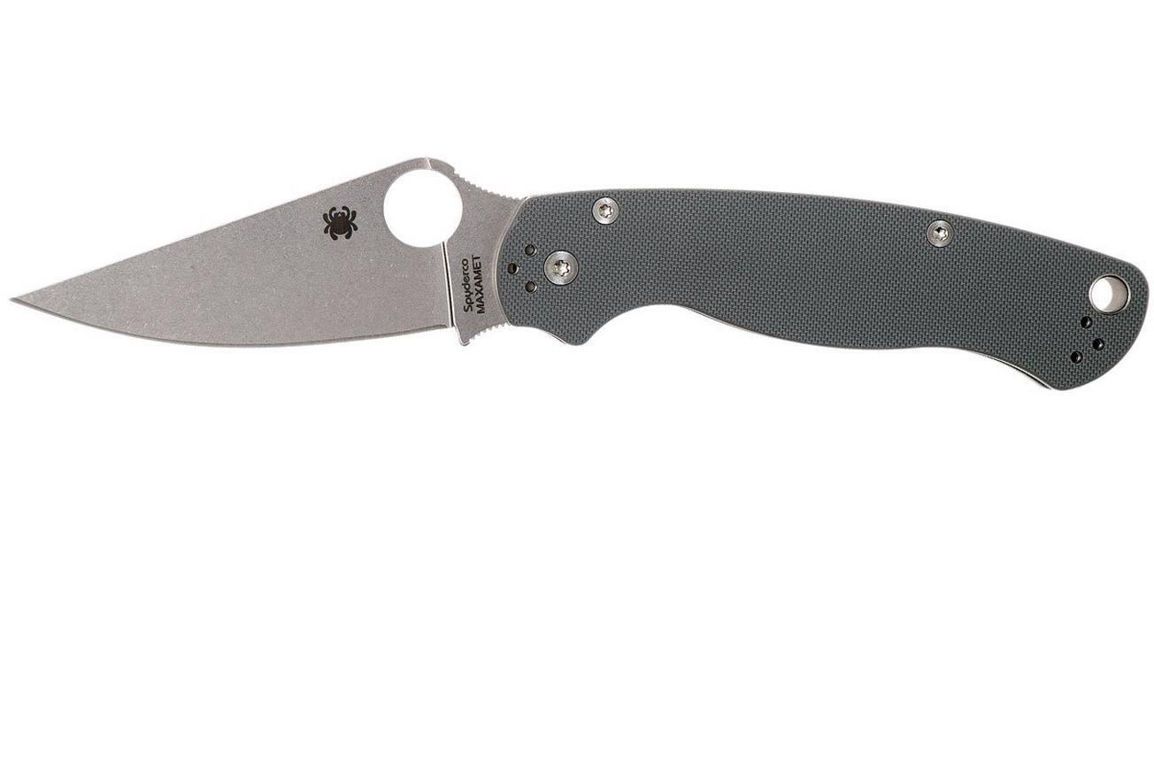 Spyderco Paramilitary 2 Maxamet Grey C81GPDGY2 zakmes