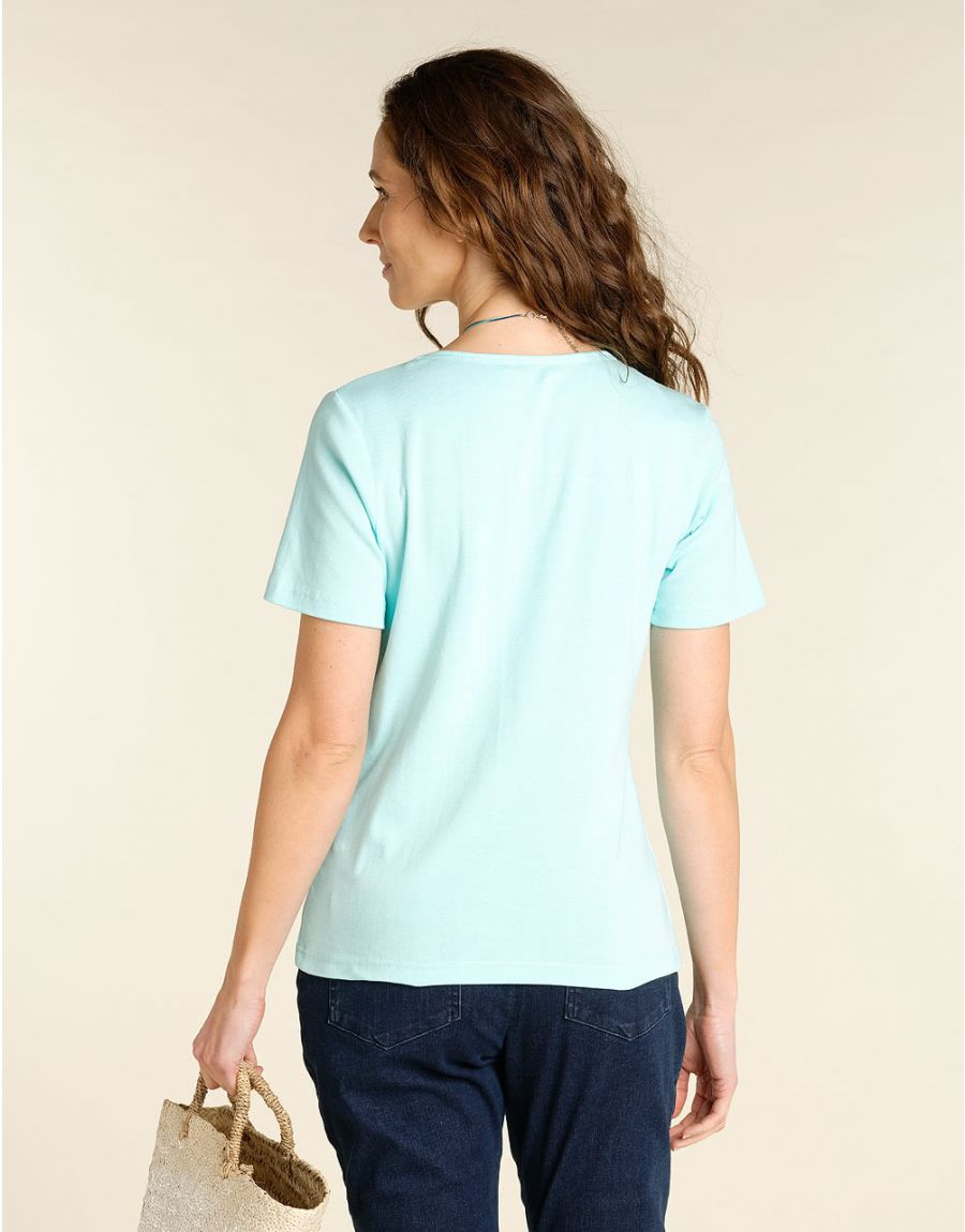T-shirt bleu coton BIO