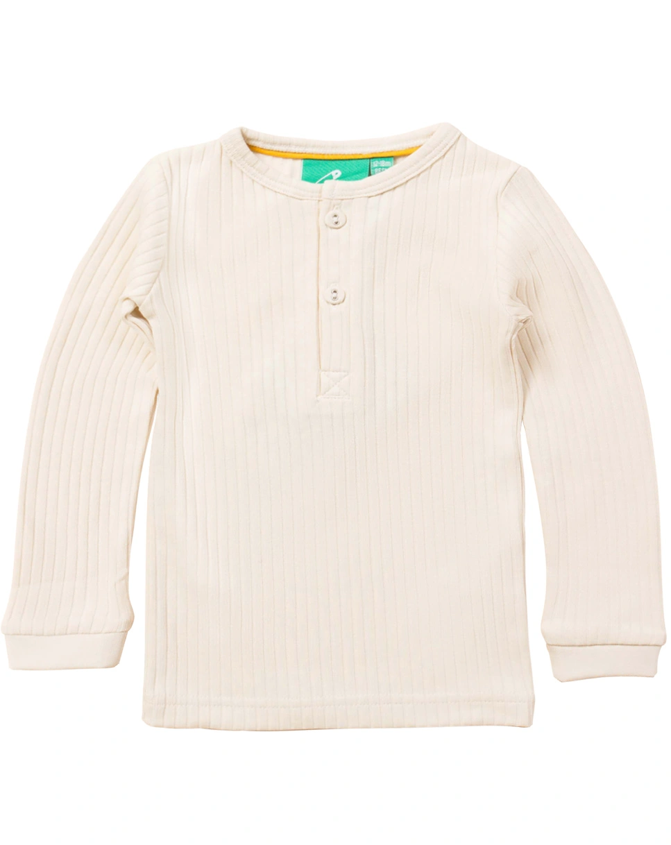 Langarmshirt UNI OATMEAL in beige