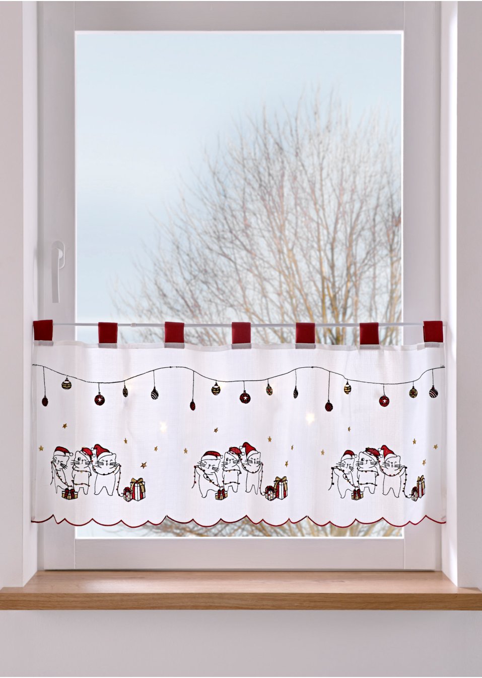 Brise-bise LED avec paysage hivernal