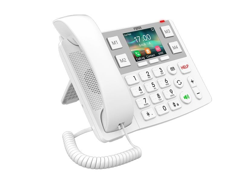 Fanvil Tischtelefon X305 Weiss X305 IP-Telefon mit grossenTasten