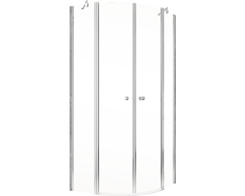 Ronde douche SCHULTE Garant 2.0 90 x 90 cm profielkleur chroom helder glas