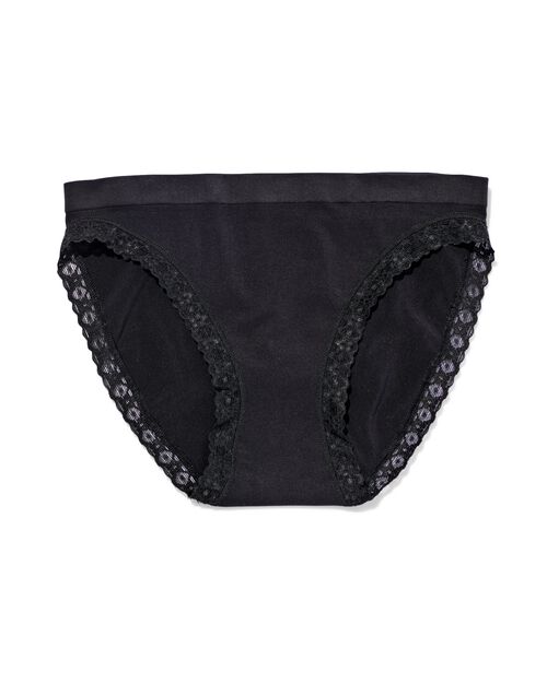 slip sans coutures femme noir