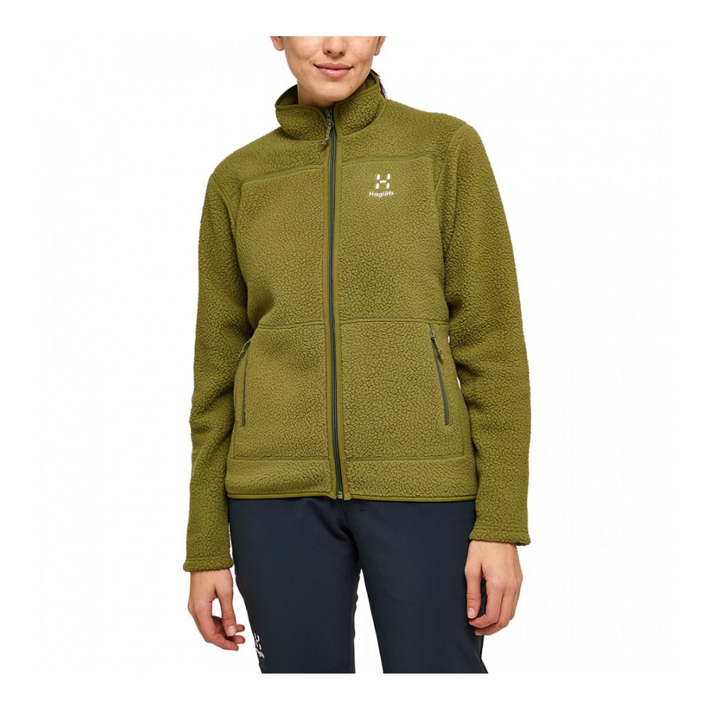 Haglöfs MOSSA PILE - Polaire Femme olive green