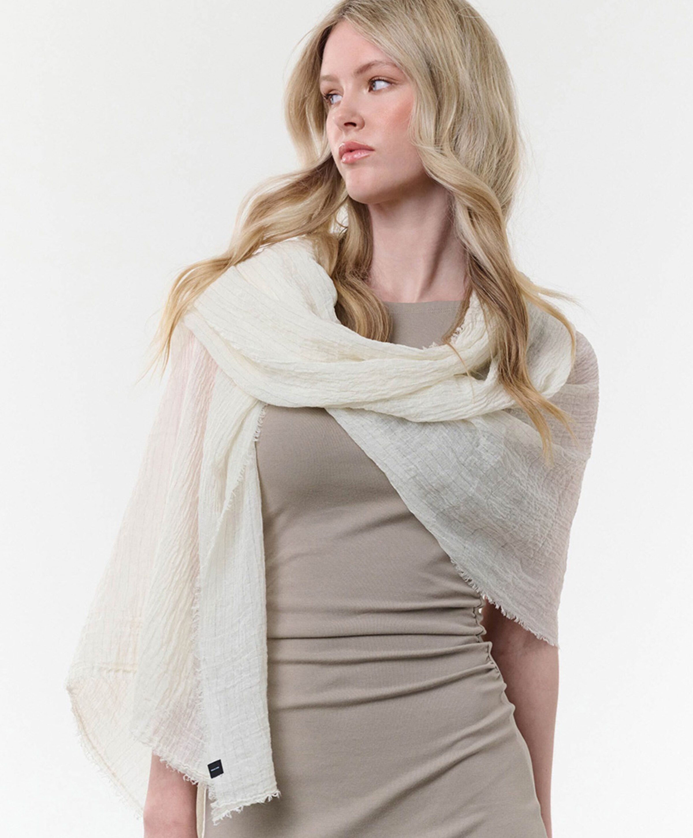 Fraas Dames sjaal ecru