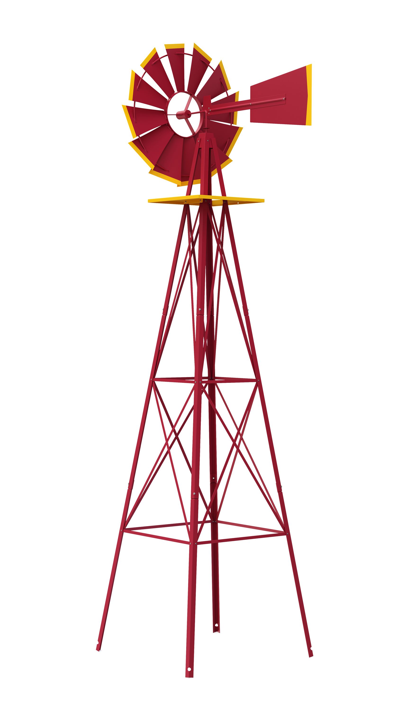 Windrad rot 245 cm